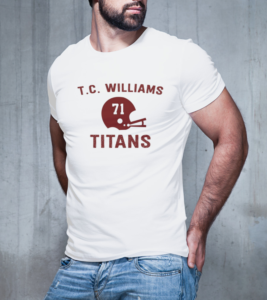T.C. Williams Titans 71 Football Helmet T-Shirt