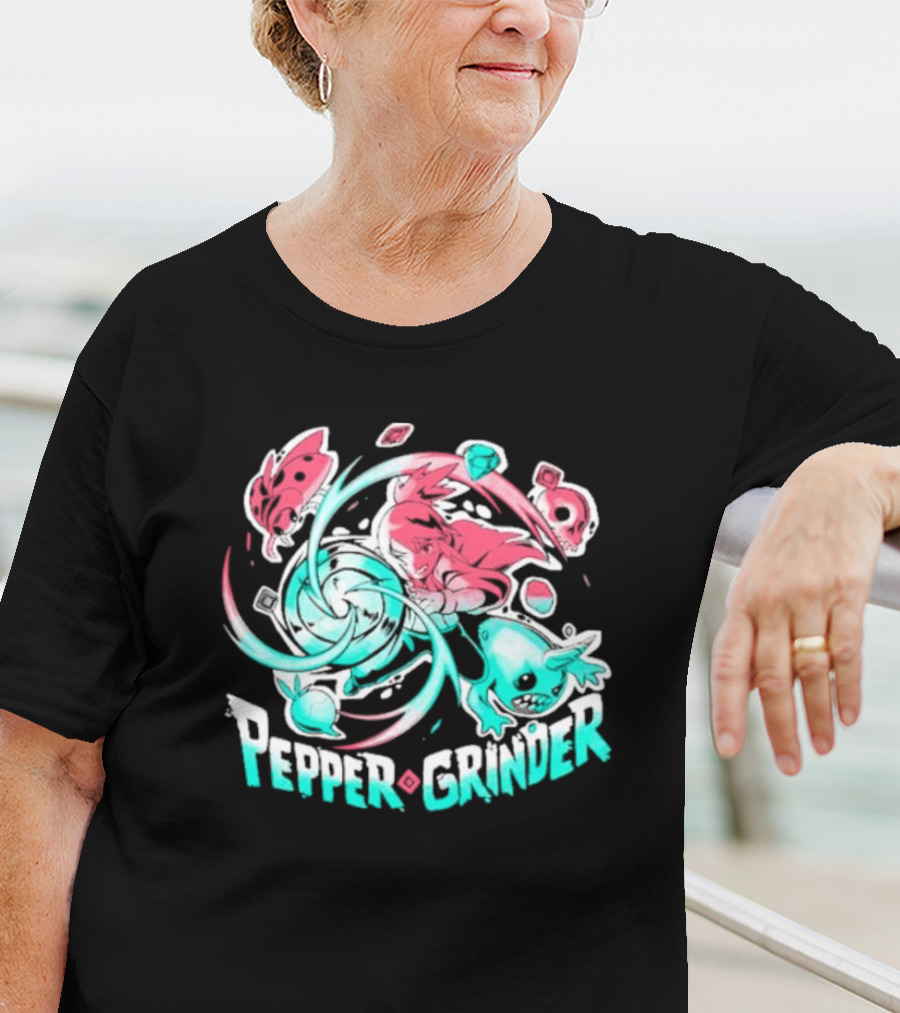 Pepper Grinder Cartoon Characters Rush Adventure T-Shirt