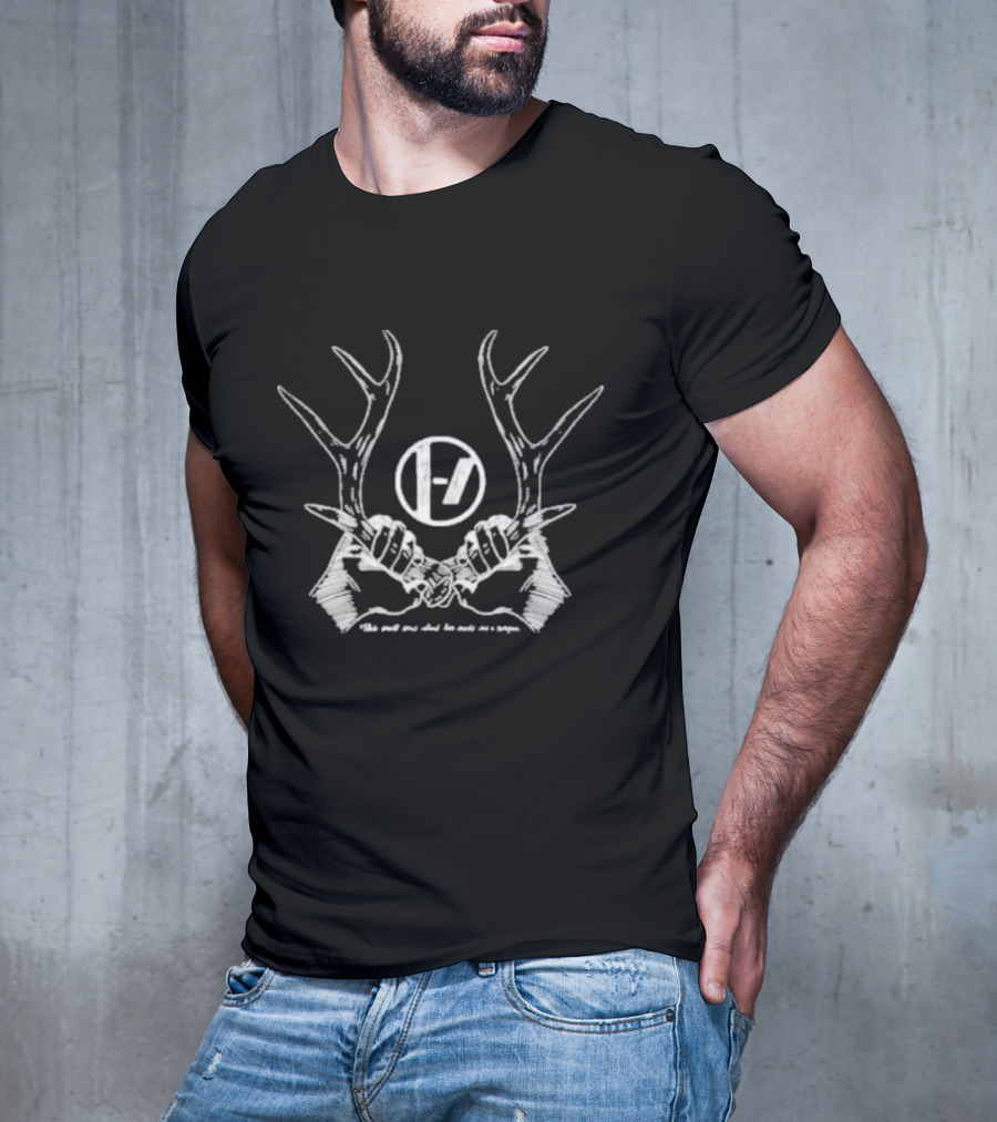 Twenty One Pilots Antler Symbol With This Small Eerie Island Has Made Me A Weapon T-Shirt