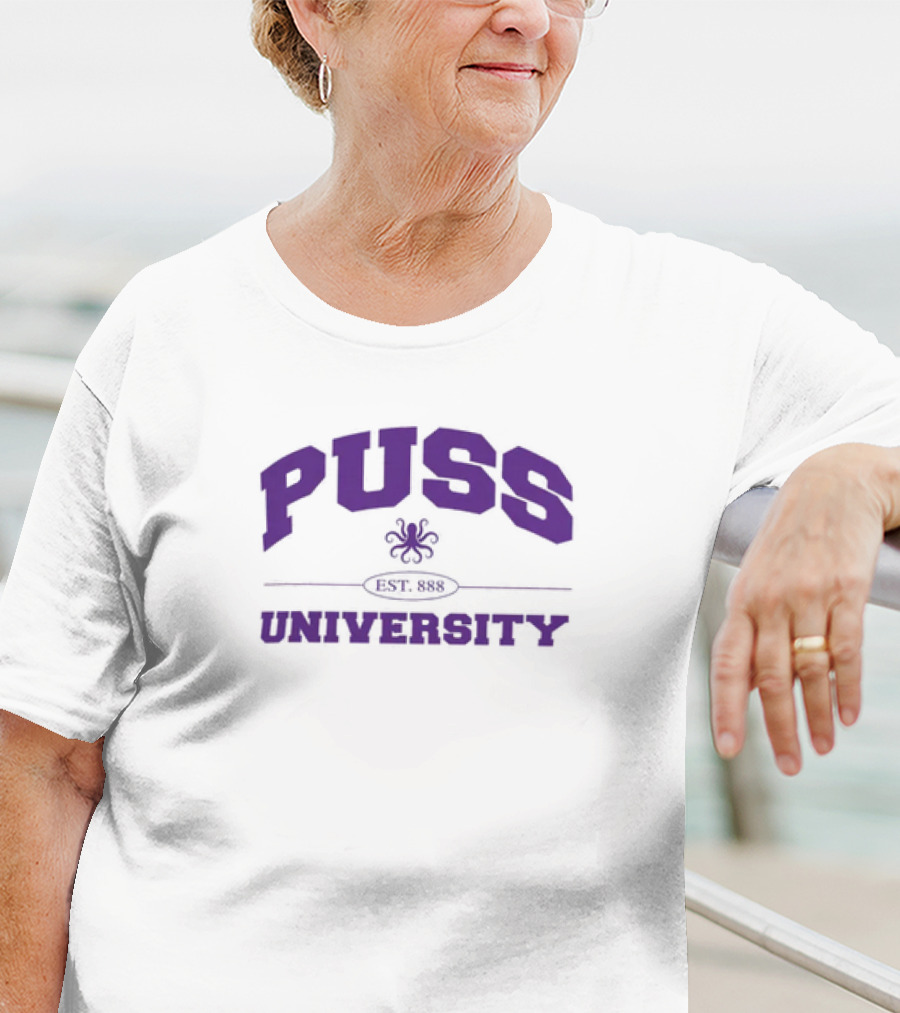 Puss University Est 88 Passthatpuss Merch T-Shirt