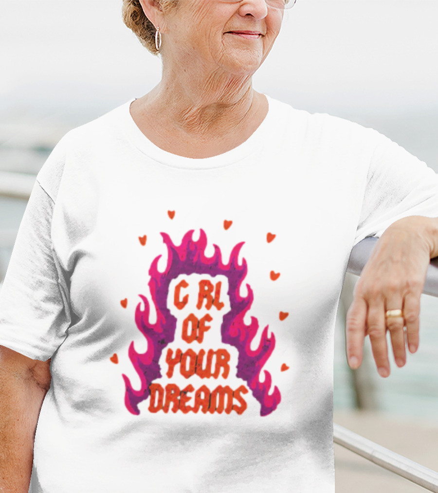 Dylan Girl Of Your Dreams Flame Hearts T-Shirt
