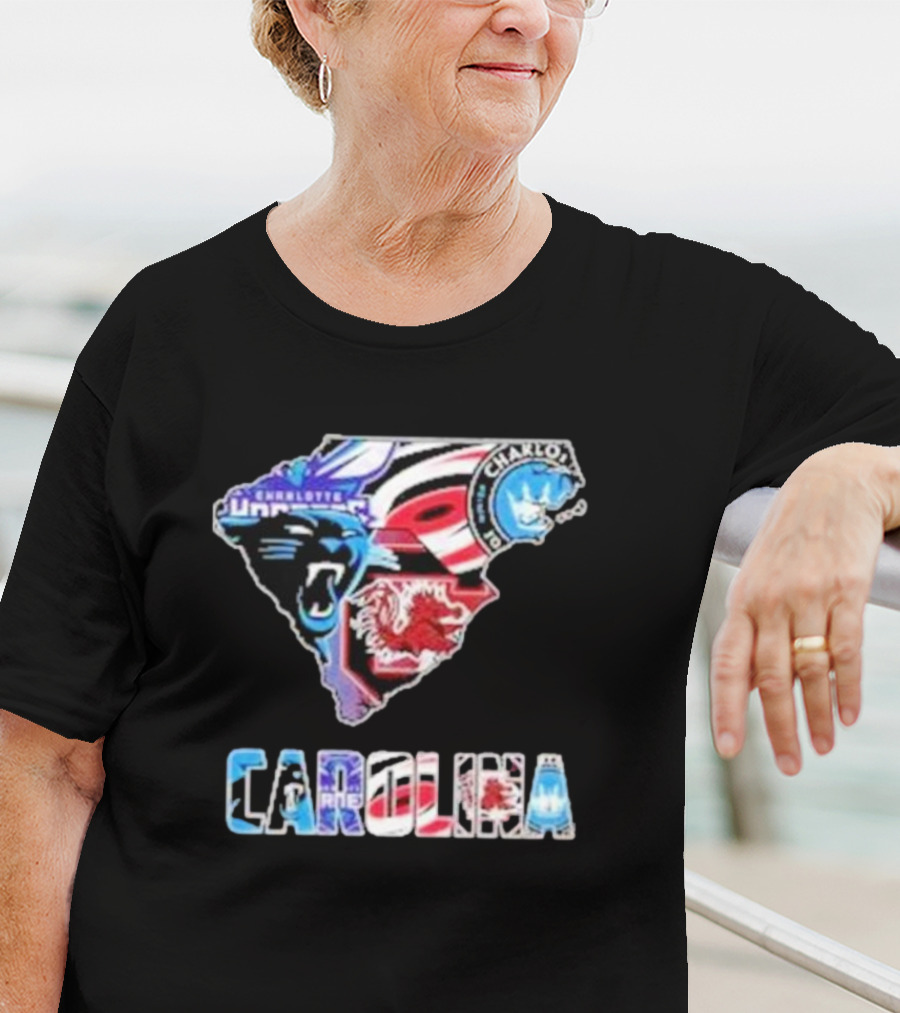 Carolina Panthers South Carolina Gamecocks Charlotte FC Hurricanes Carolina T-Shirt