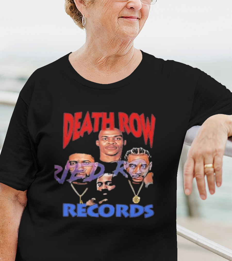 Death Row Records Russell Westbrook James Harden Paul George Kawhi Leonard Clippers T-Shirt