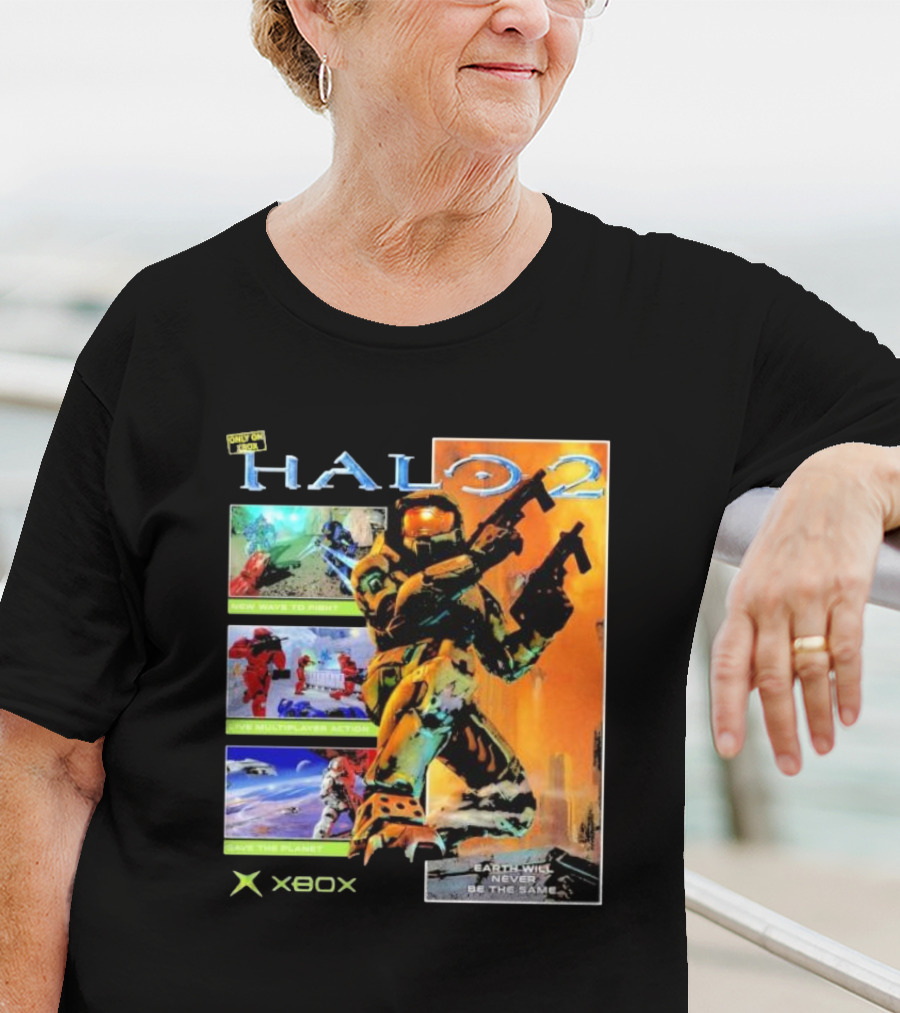 Halo 2 Master Chief Xbox Matchmaking Earth Will Never Be The Same T-Shirt
