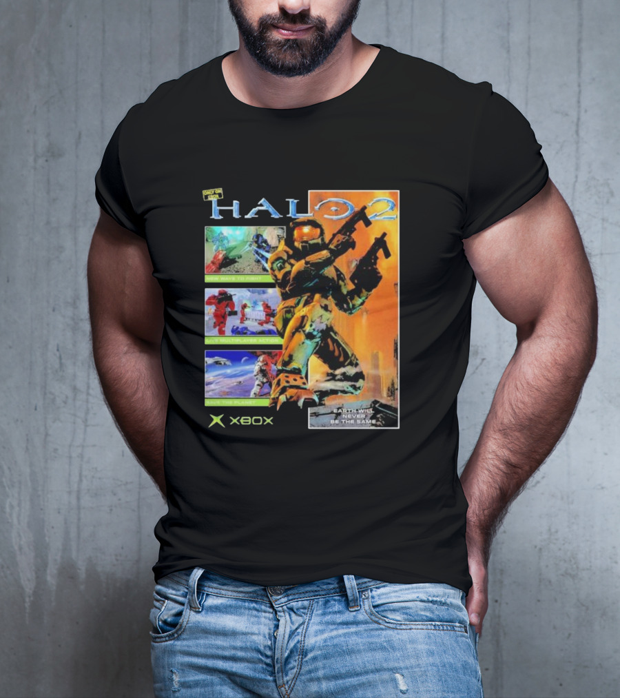 Halo 2 Master Chief Xbox Matchmaking Earth Will Never Be The Same T-Shirt