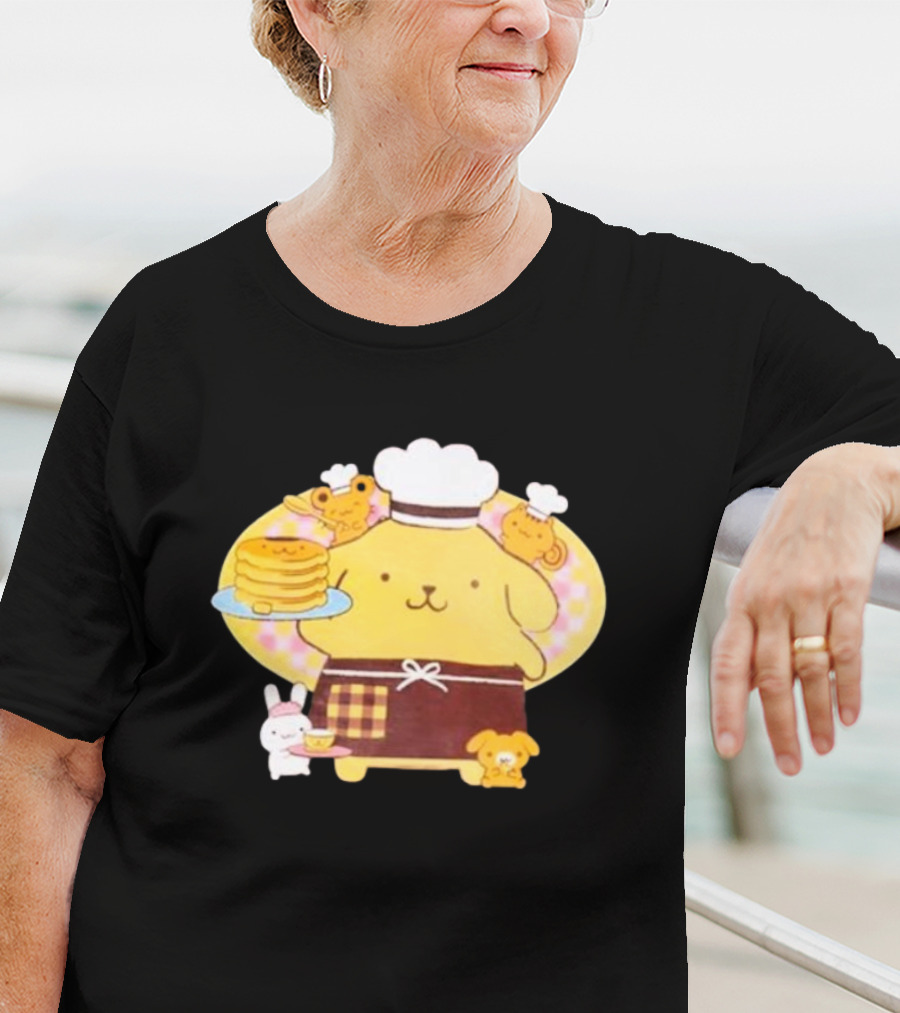 Join The Sanrio Pompompurin Pancake Chef T-Shirt
