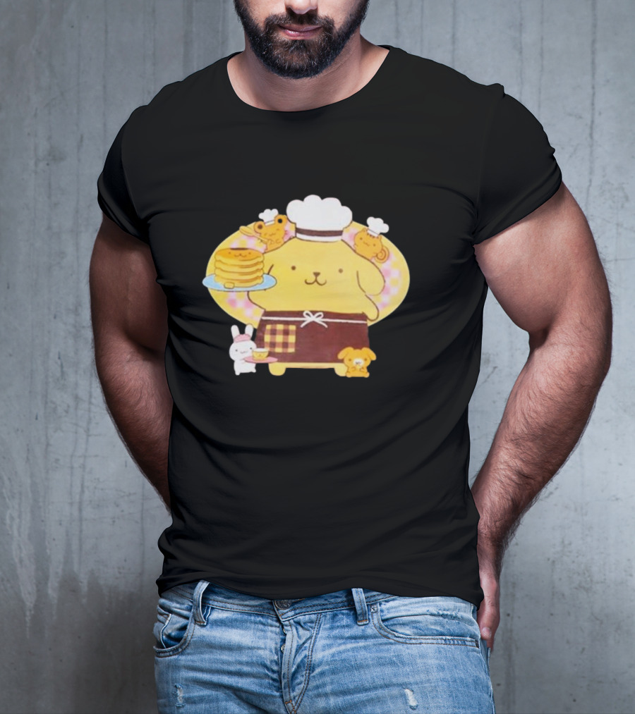 Join The Sanrio Pompompurin Pancake Chef T-Shirt