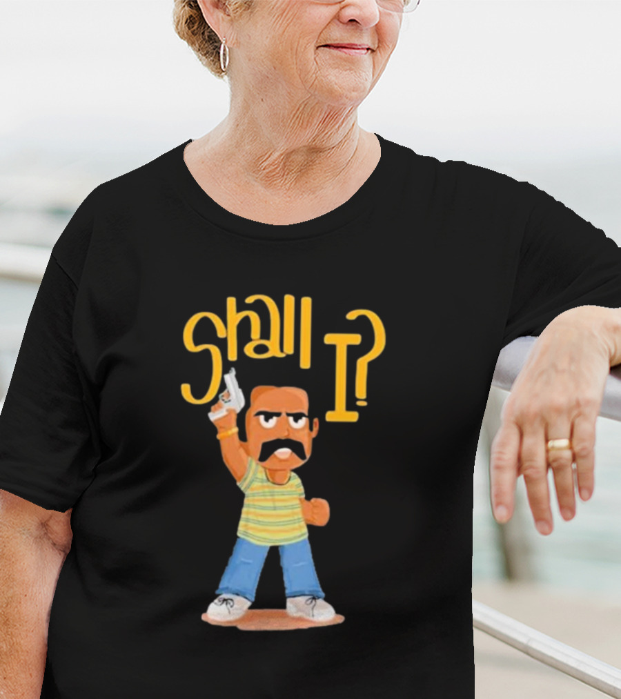 Shall I Amban Aavesham Character With Gun T-Shirt