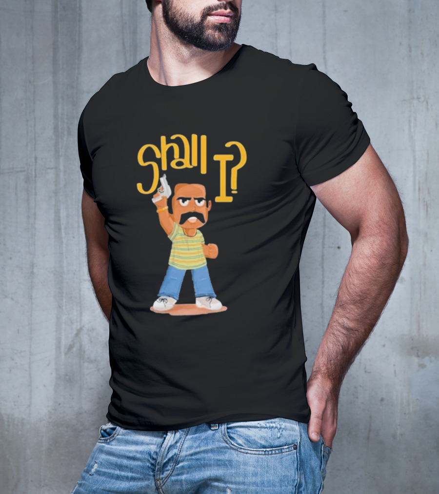 Shall I Amban Aavesham Character With Gun T-Shirt