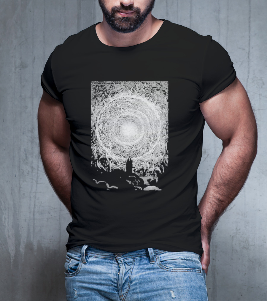 Zheani Worship The Spiritual Meat Grinder Celestial Swirling Vortex T-Shirt
