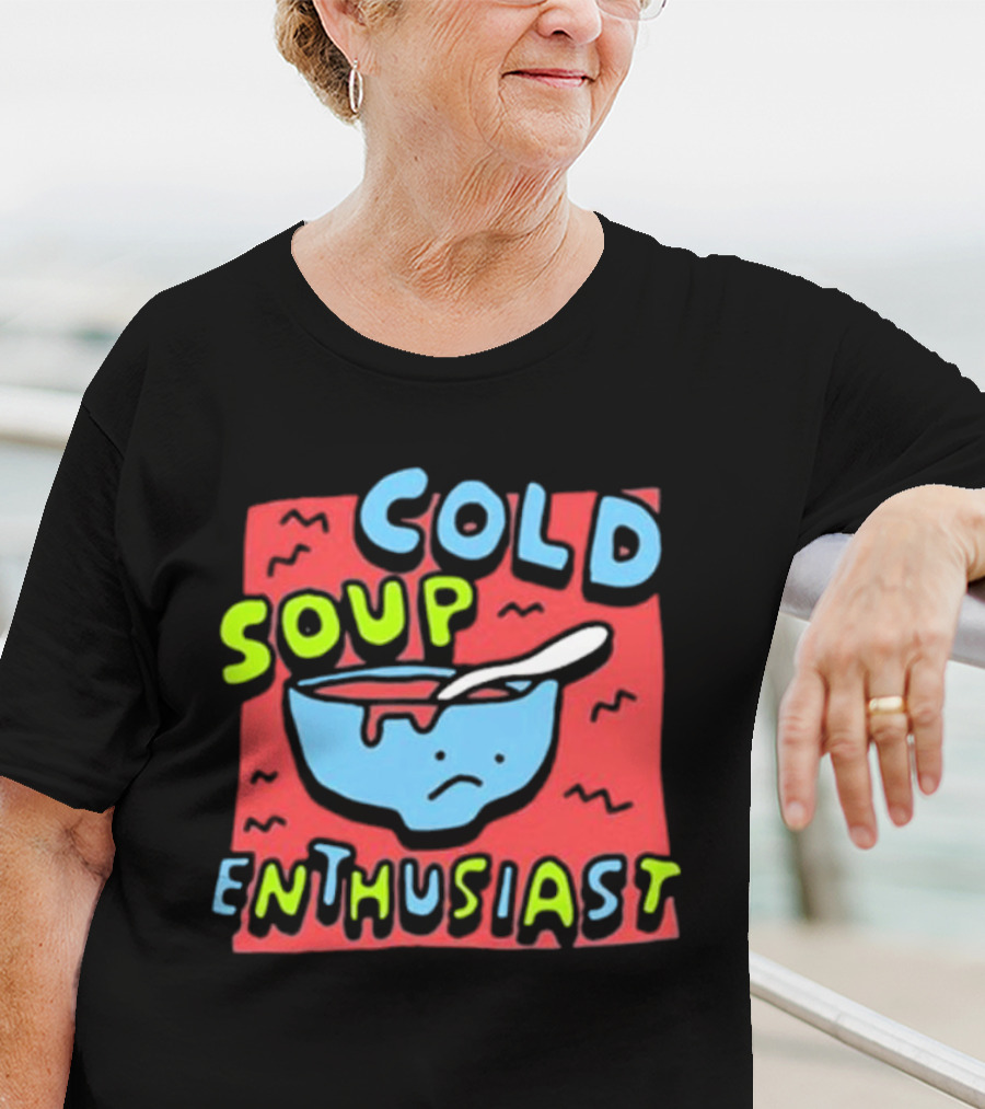 Zoe Bread Cold Soup Enthusiast Retro Gazpacho Vibes T-Shirt