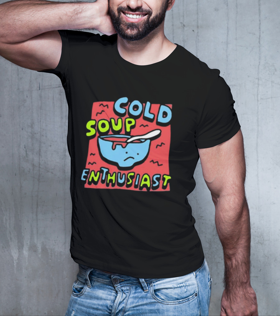 Zoe Bread Cold Soup Enthusiast Retro Gazpacho Vibes T-Shirt