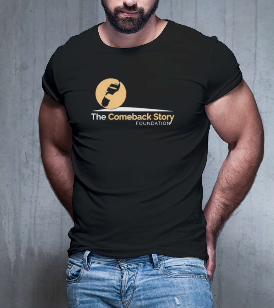 The Comeback Story Foundation Logo With Stomp Icon And Arc T-Shirt