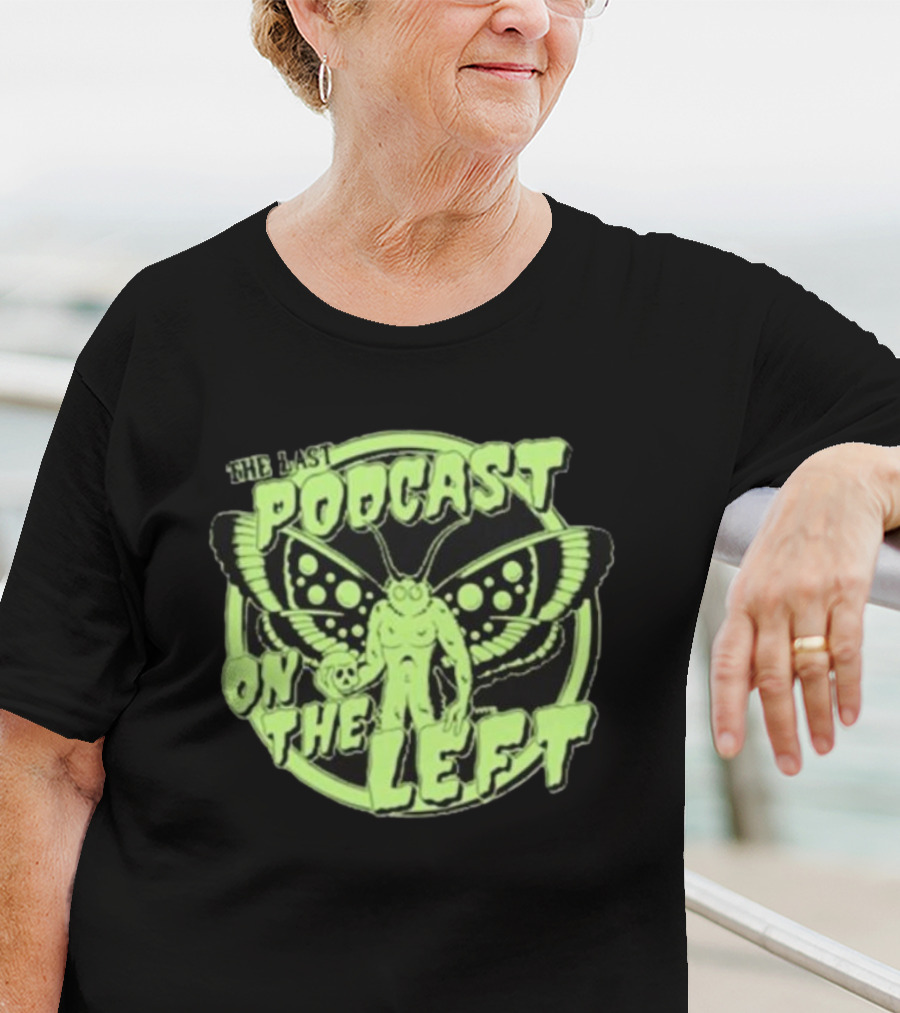 The Last Podcast On The Left Mothman Neon T-Shirt