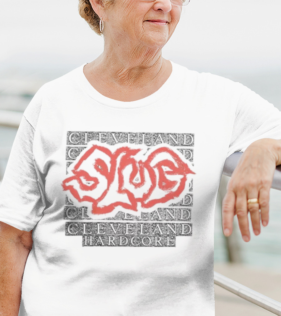 Cleveland Ohio Hardcore Slug Red Graffiti T-Shirt