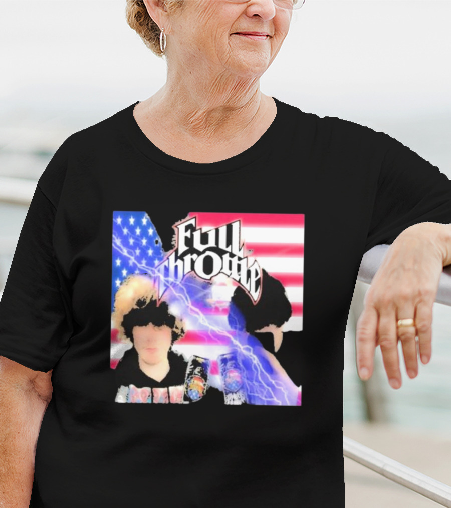 Full Throttle Stars And Stripes Energy Drink Lightning Burst T-Shirt