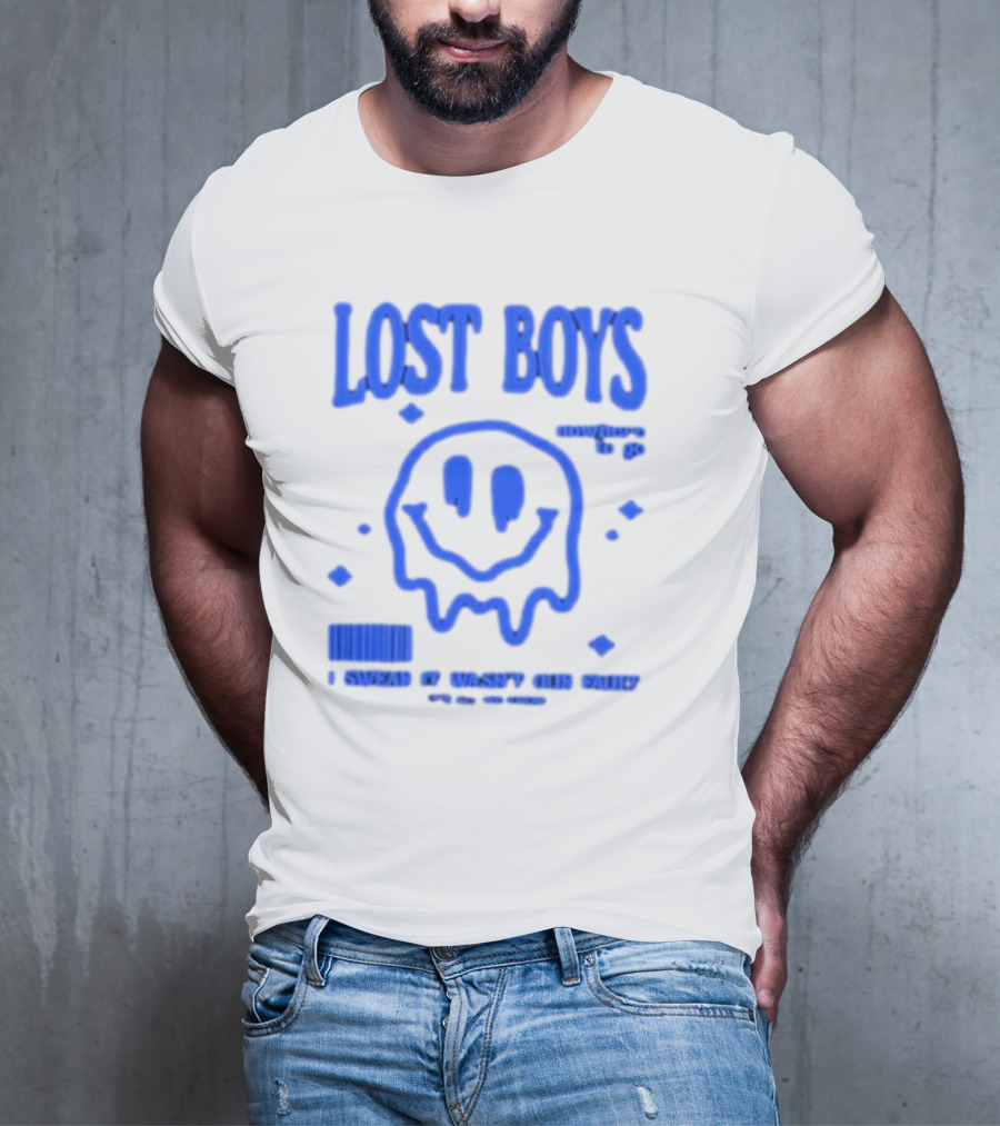 Lost Boys Nowhere To Go Barcode I Swear It Wasn't Our Fault T-Shirt