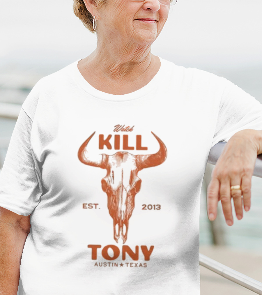 Kill Tony Austin Texas Est. 2013 Bull Skull T-Shirt