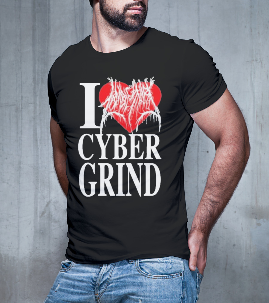 I Love Zombieshark Cybergrind T-Shirt