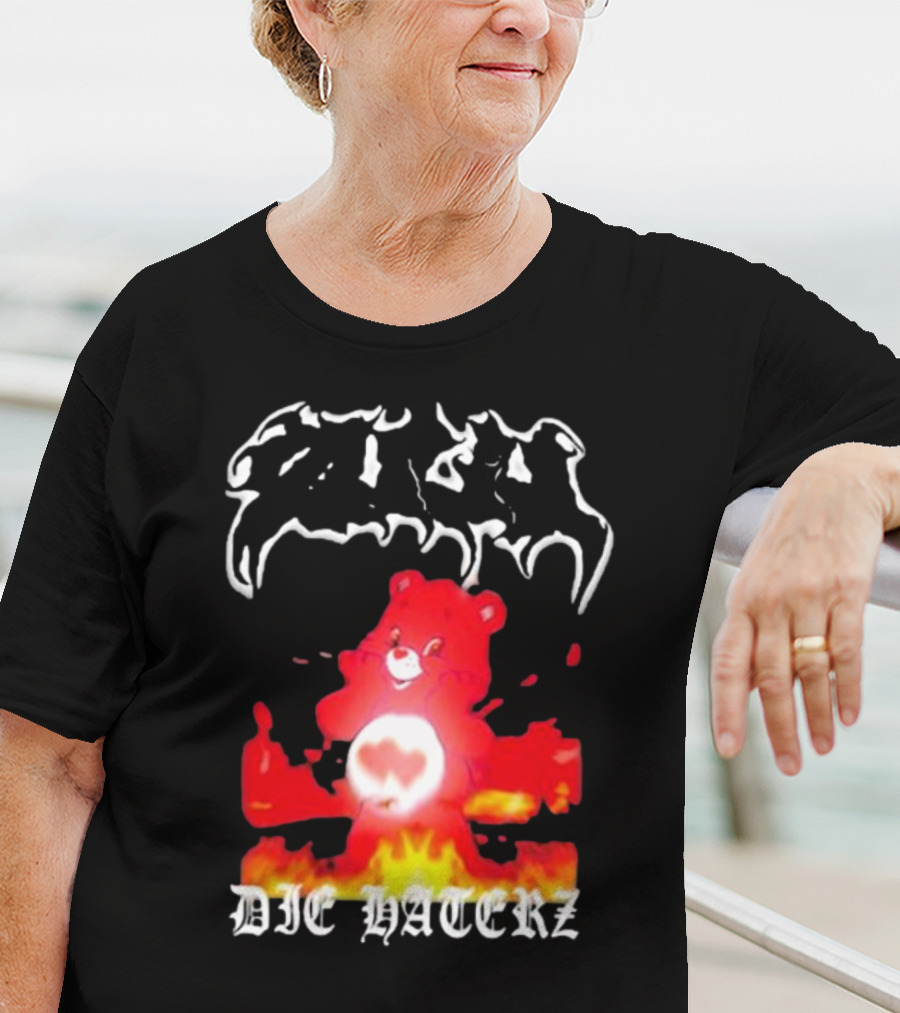 Zulu Bear Die Haterz Burning Heart T-Shirt