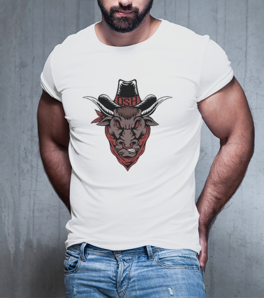 Old School Hats OSH Bull Custom Printed T-Shirt