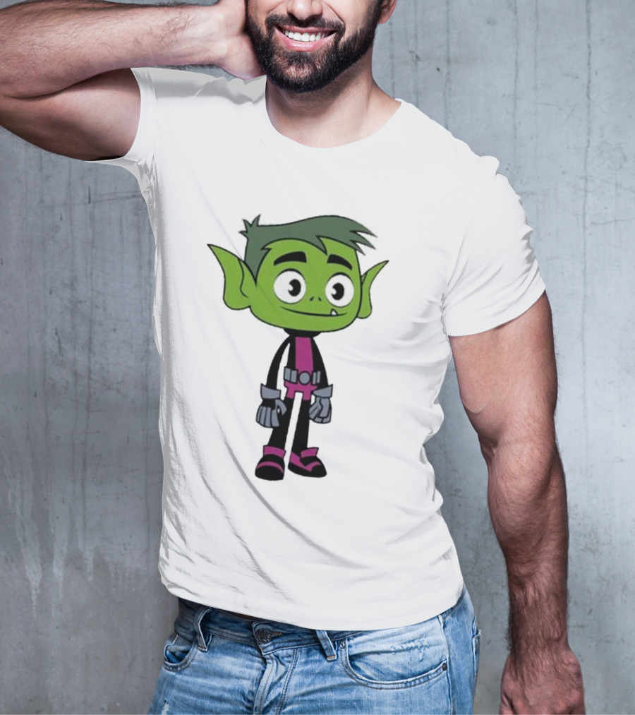 Ray William Johnson Wearing Teen Titans Beast Boy Character T-Shirt