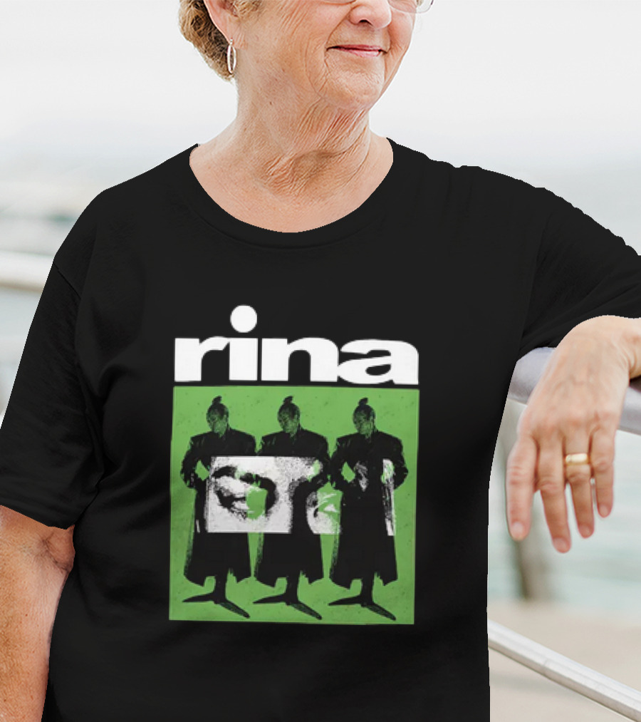 Rina Sawayama Triple Silhouette Black And Green T-Shirt