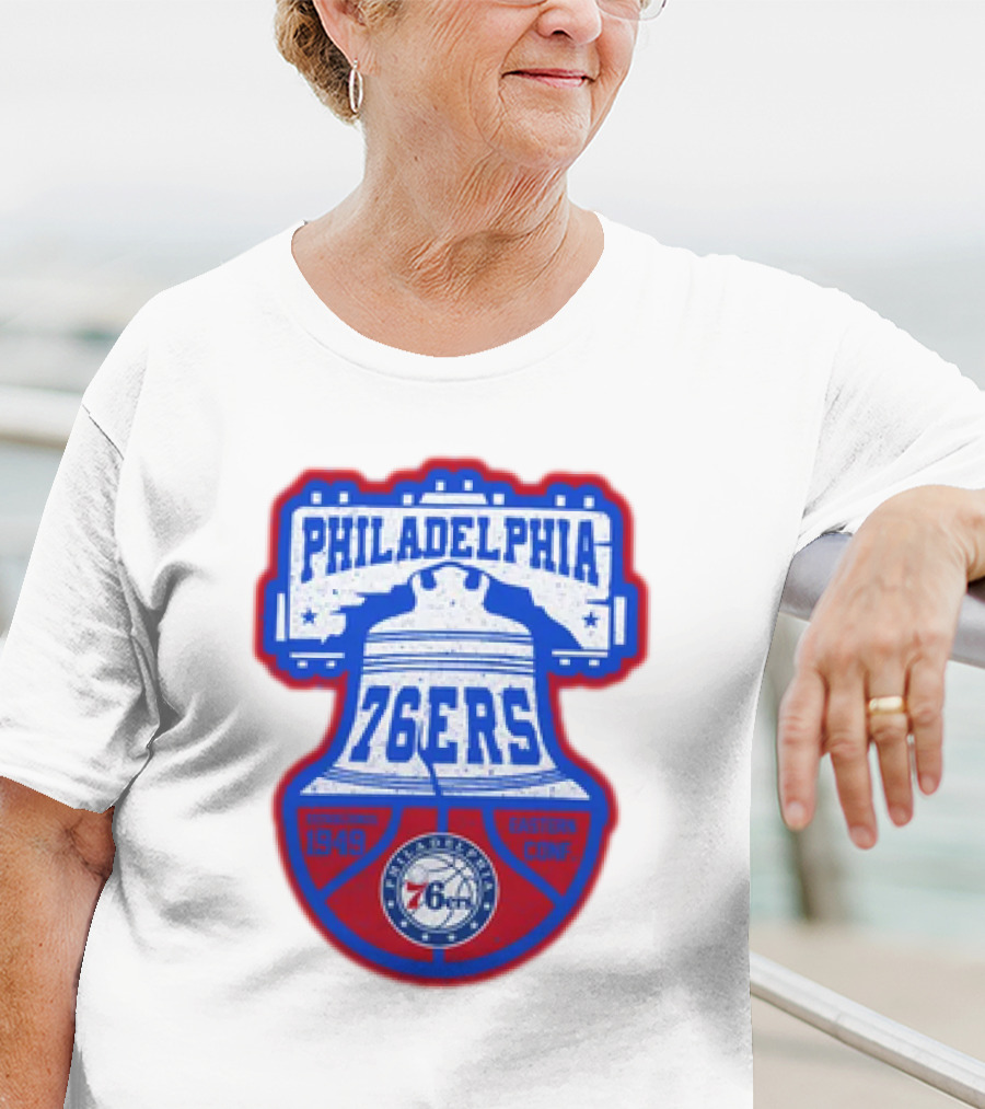 Philadelphia 76Ers 1949 Eastern Conference Liberty Bell T-Shirt