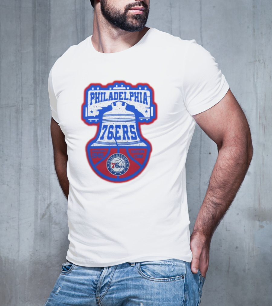 Philadelphia 76Ers 1949 Eastern Conference Liberty Bell T-Shirt