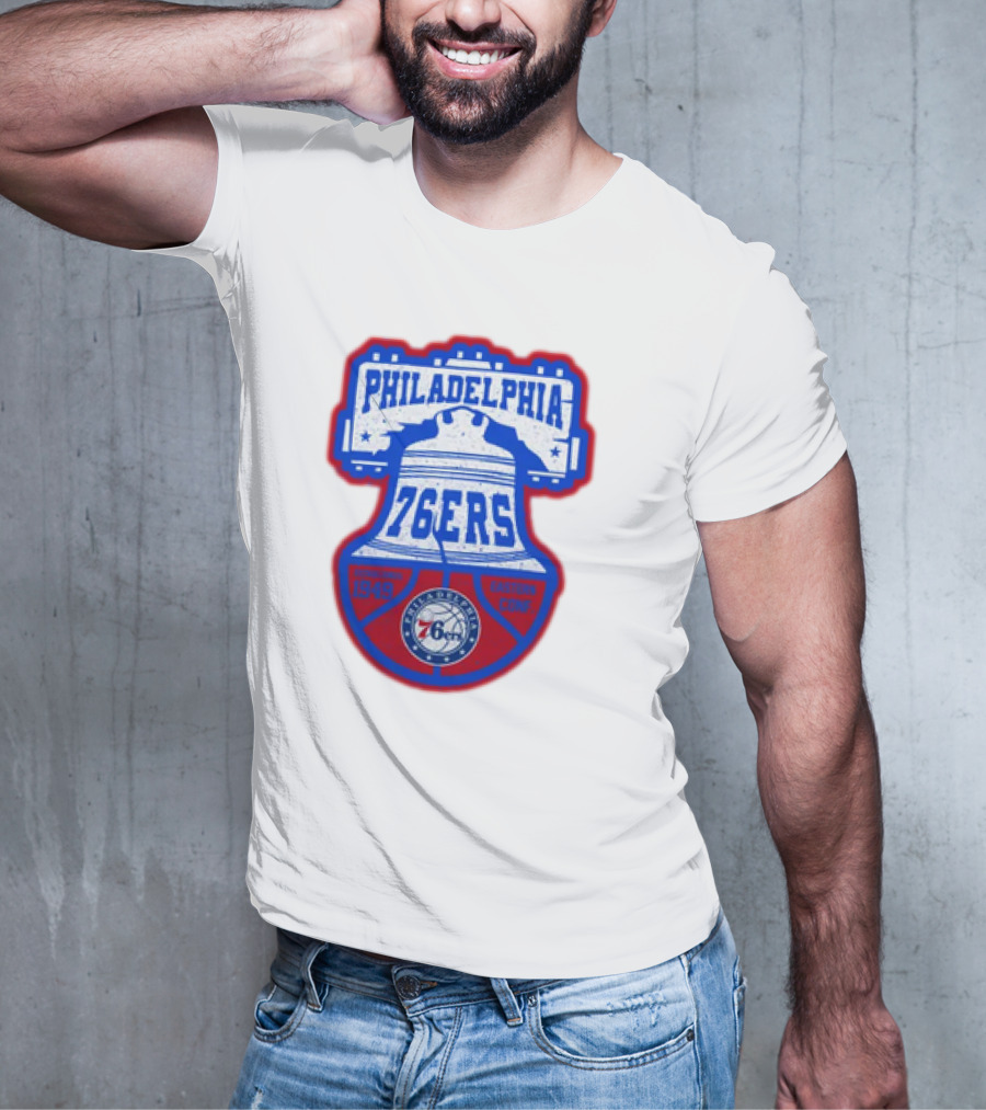 Philadelphia 76Ers 1949 Eastern Conference Liberty Bell T-Shirt