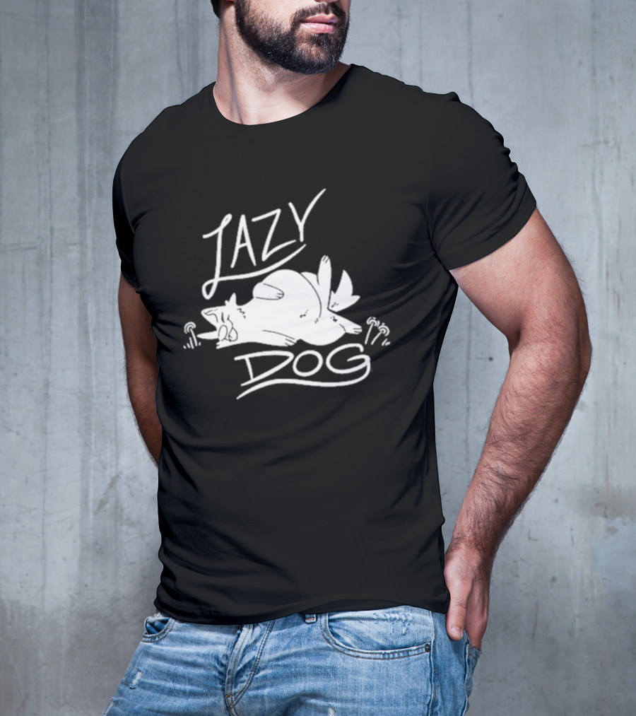 Lazy Dog Sleeping Art By Sloshdog T-Shirt