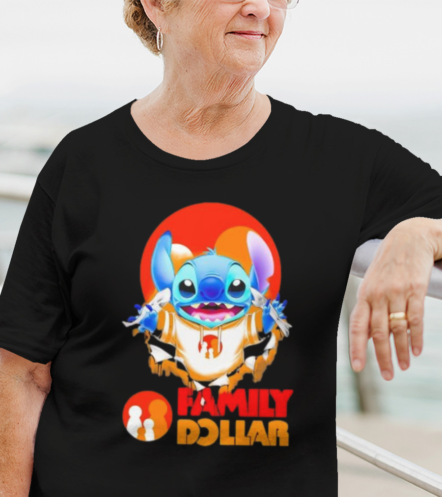 Stitch Family Dollar Logo Remix T-Shirt