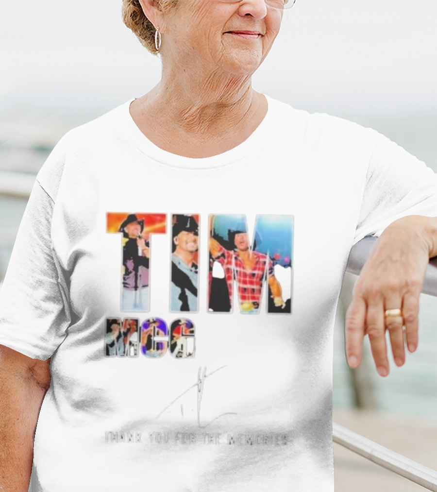 TIM MCGRAW THANK YOU FOR THE MEMORIES SIGNATURE ICONIC STAGE PERFORMANCES T-Shirt