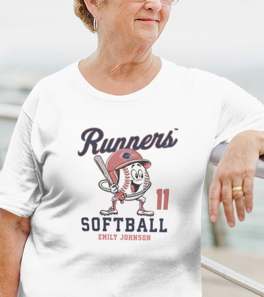 Runners Softball Emily Johnson 11 Fashion Shersey T-Shirt