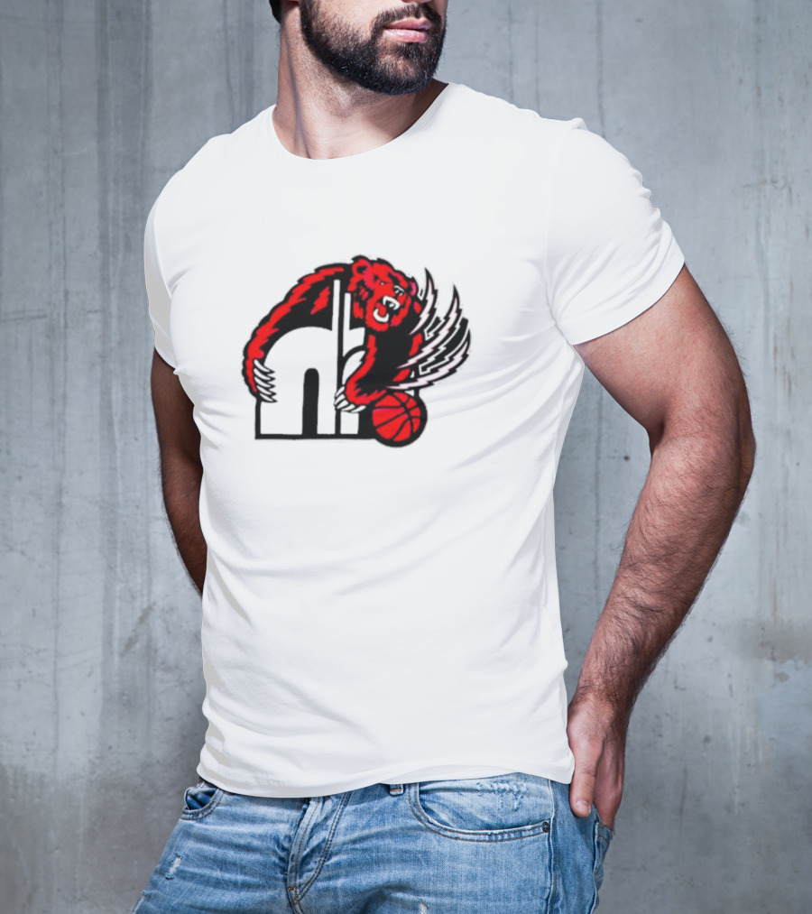 Memphis Hustle Basketball Bear Logo Konchar Hustle T-Shirt