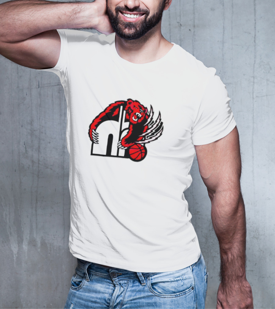 Memphis Hustle Basketball Bear Logo Konchar Hustle T-Shirt