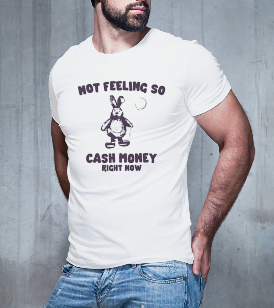 Not Feeling So Cash Money Right Now Bunny T-Shirt
