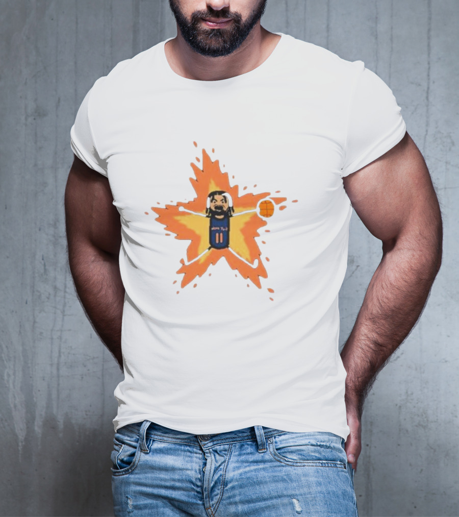 Paint Jalen Brunson Supernova Basketball Star Explosion T-Shirt