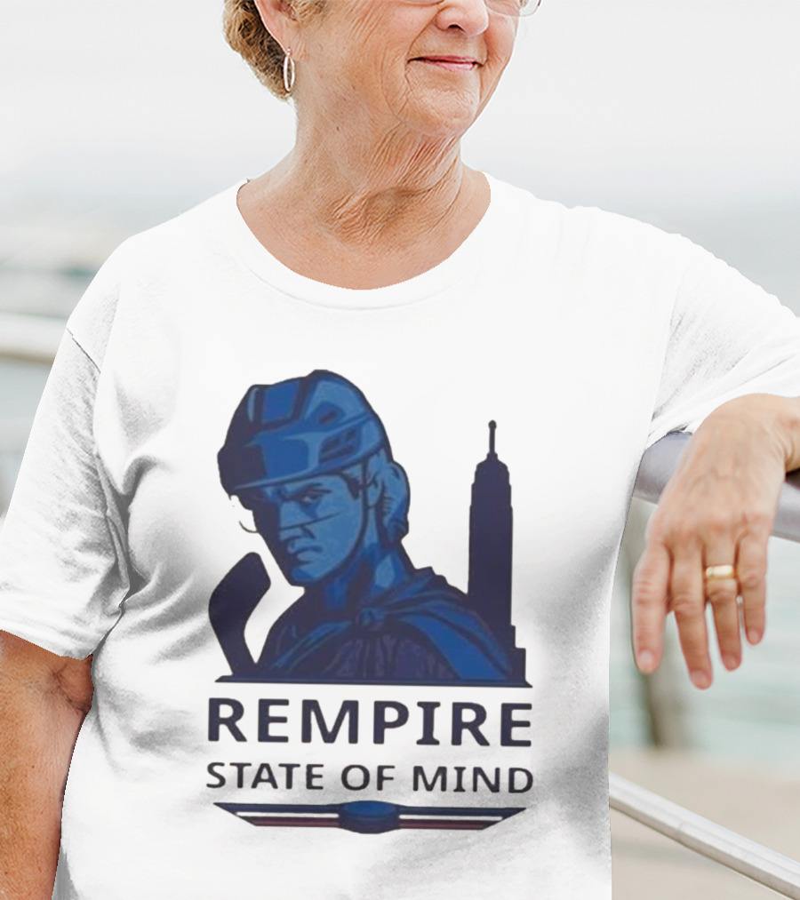 Rempire State Of Mind Matt Rempe New York Rangers Hockey Skyline T-Shirt