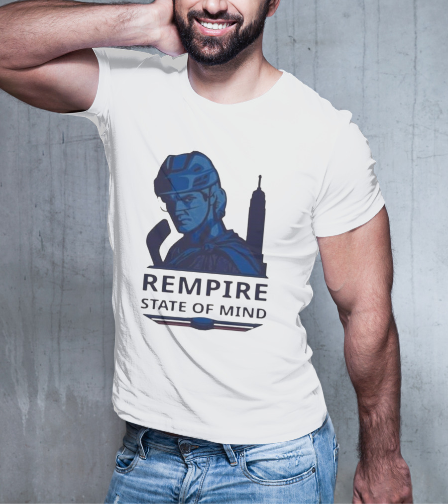 Rempire State Of Mind Matt Rempe New York Rangers Hockey Skyline T-Shirt