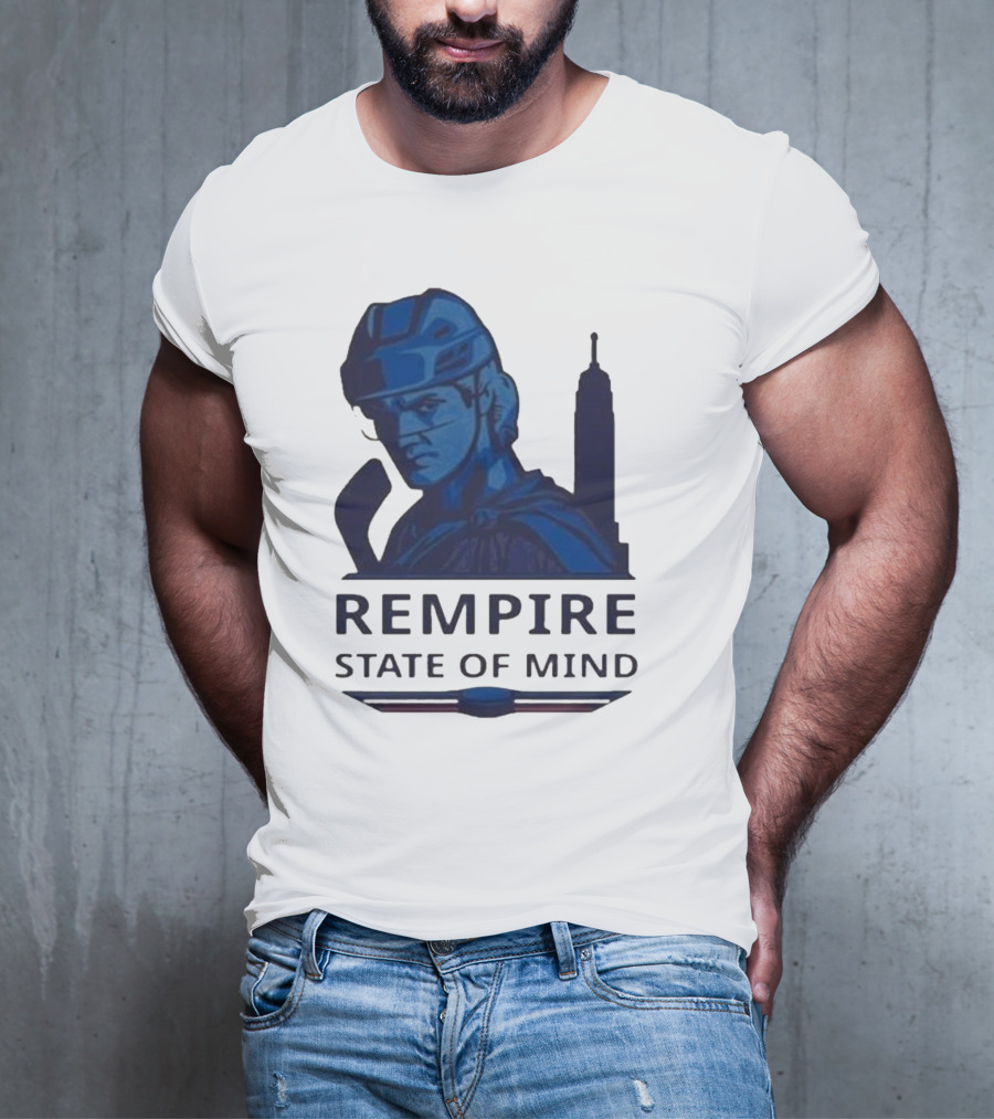 Rempire State Of Mind Matt Rempe New York Rangers Hockey Skyline T-Shirt