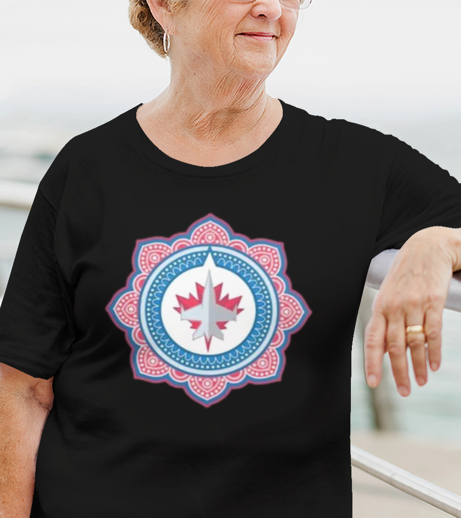 Winnipeg Jets South Asian Heritage Mandala T-Shirt