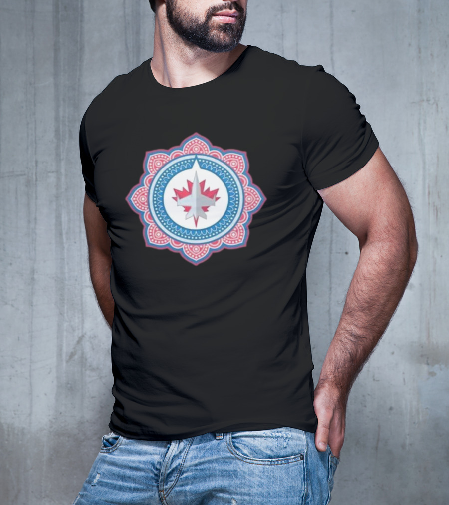 Winnipeg Jets South Asian Heritage Mandala T-Shirt