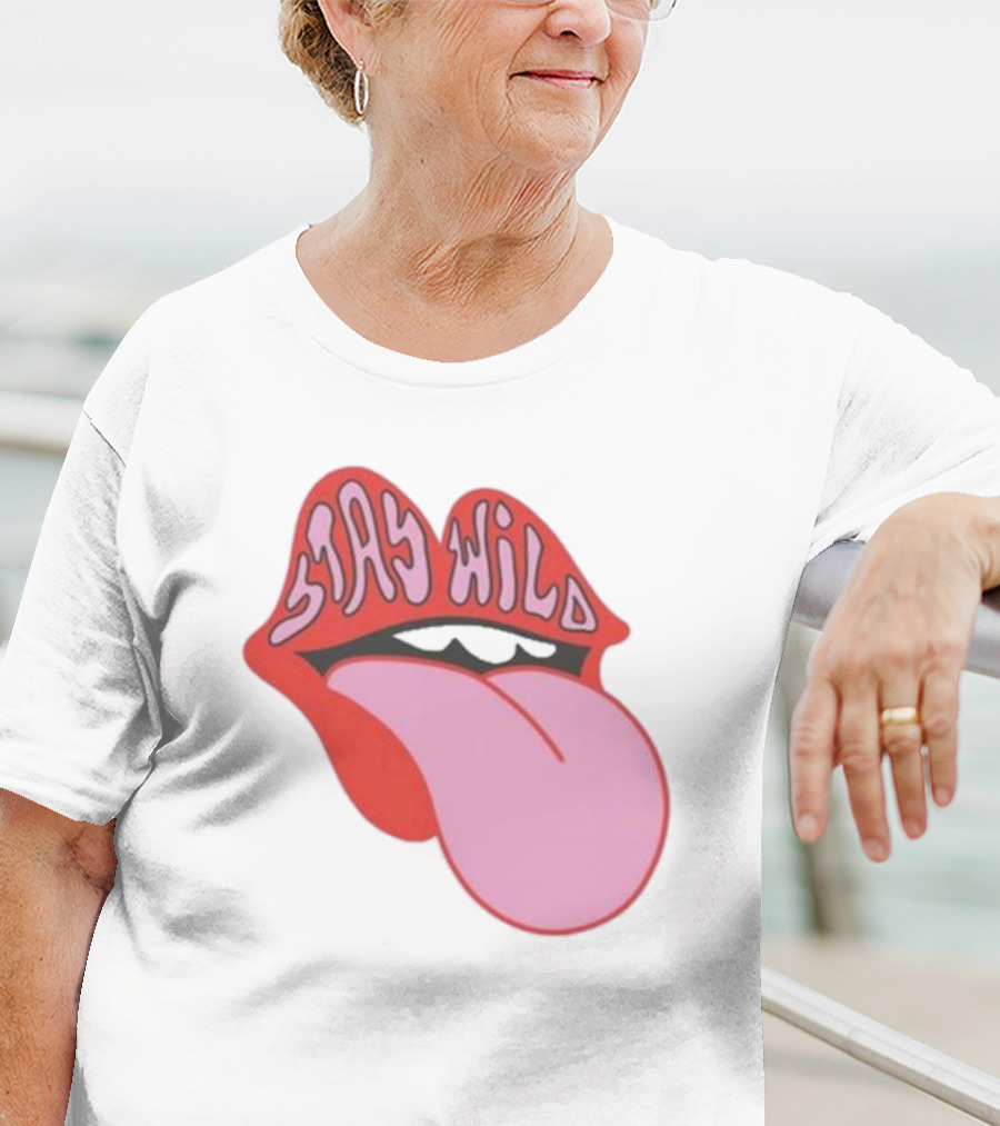 Stay Wild Lips Tongue T-Shirt
