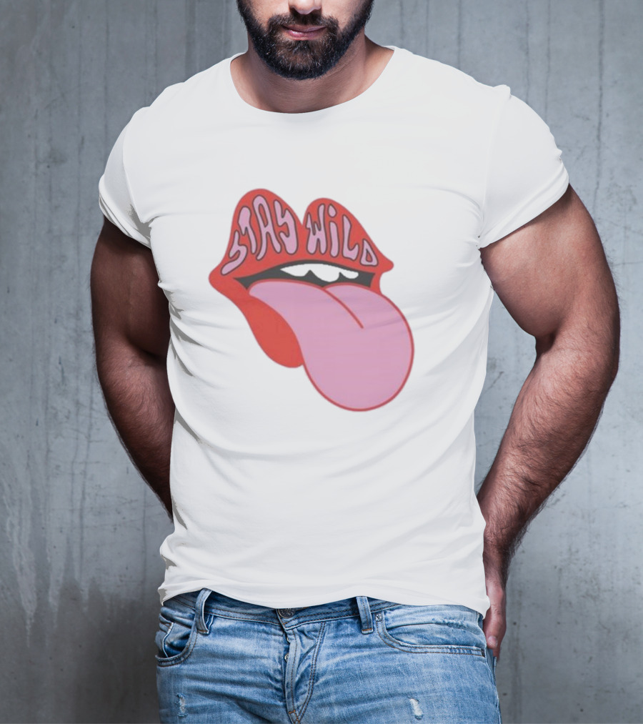 Stay Wild Lips Tongue T-Shirt