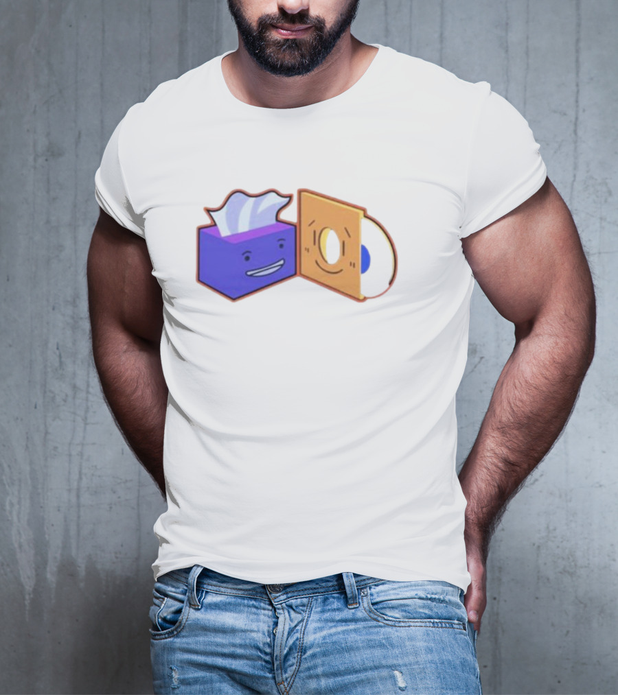 Burner The Strangers Tissue And Vinyl Record Faces T-Shirt