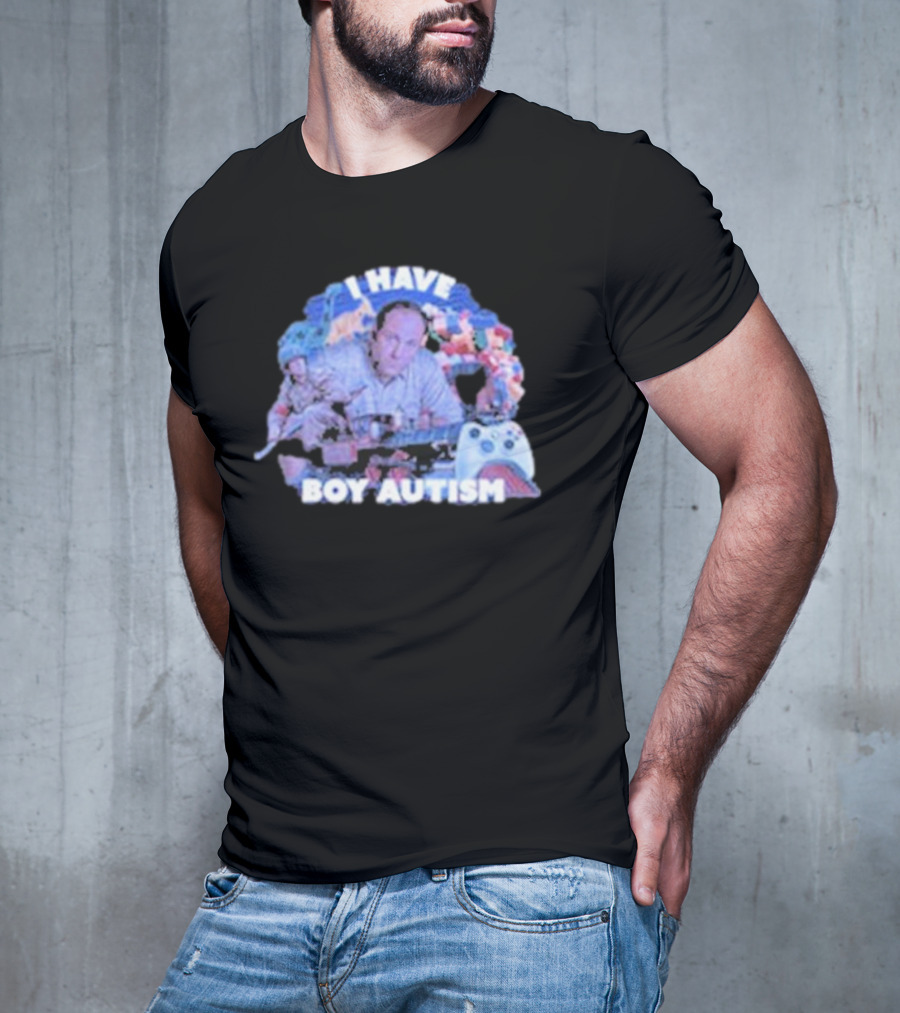 I HAVE BOY AUTISM Gaming Blocks And Toys T-Shirt