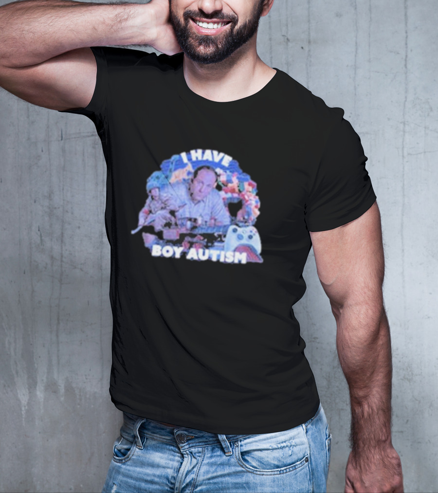 I HAVE BOY AUTISM Gaming Blocks And Toys T-Shirt