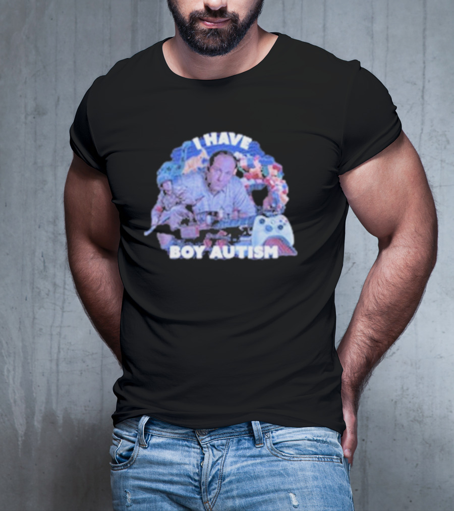 I HAVE BOY AUTISM Gaming Blocks And Toys T-Shirt