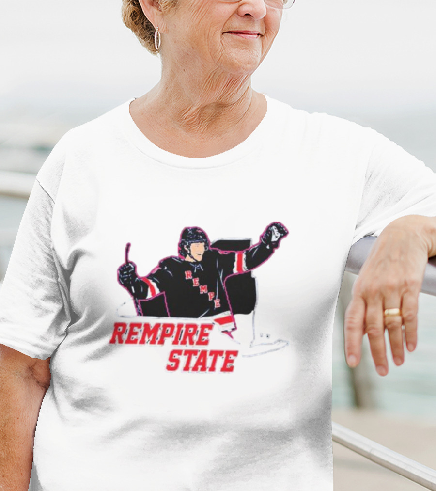 Rempire State Hockey Player Celebration Matt Rempe T-Shirt